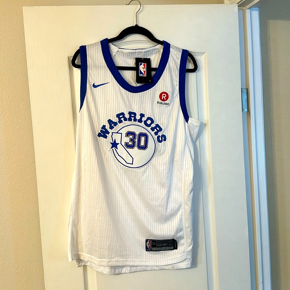 Bnwt mens rakuten NBA Nike Steph Curry warriors jersey!